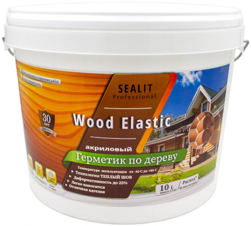Приобрести ГЕРМЕТИК - Sealit Wood Elastic для работы с деревянными материалами 5 л в Саратове, Саратовская область