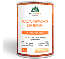 МАСЛО ТЕРРАСНОЕ ДЛЯ ДЕРЕВА WOOD & HOUSE